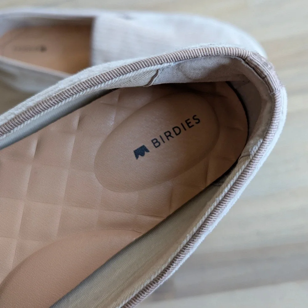 Birdies Swift Slip On Sneakers‎ Tan Corduroy Loafers Flats Womens 8.5